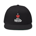 I Heart My Hood Embroidered Flat Bill Cap