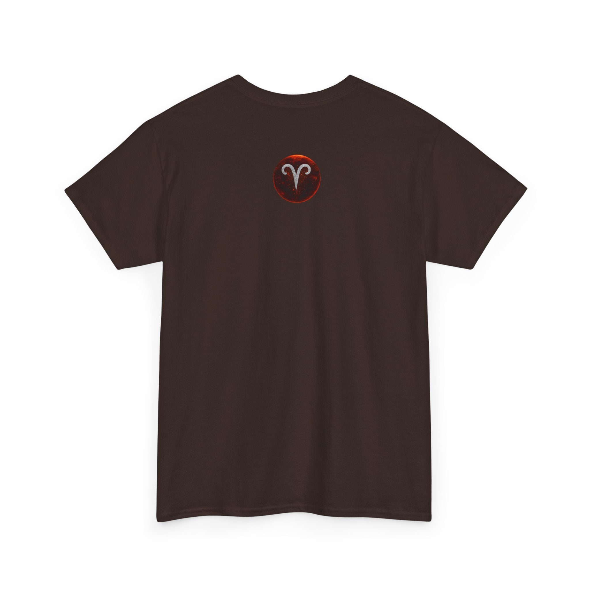Aries Fire Ram T‑Shirt — Zodiac Astrology Tee with 'ARIES' Text