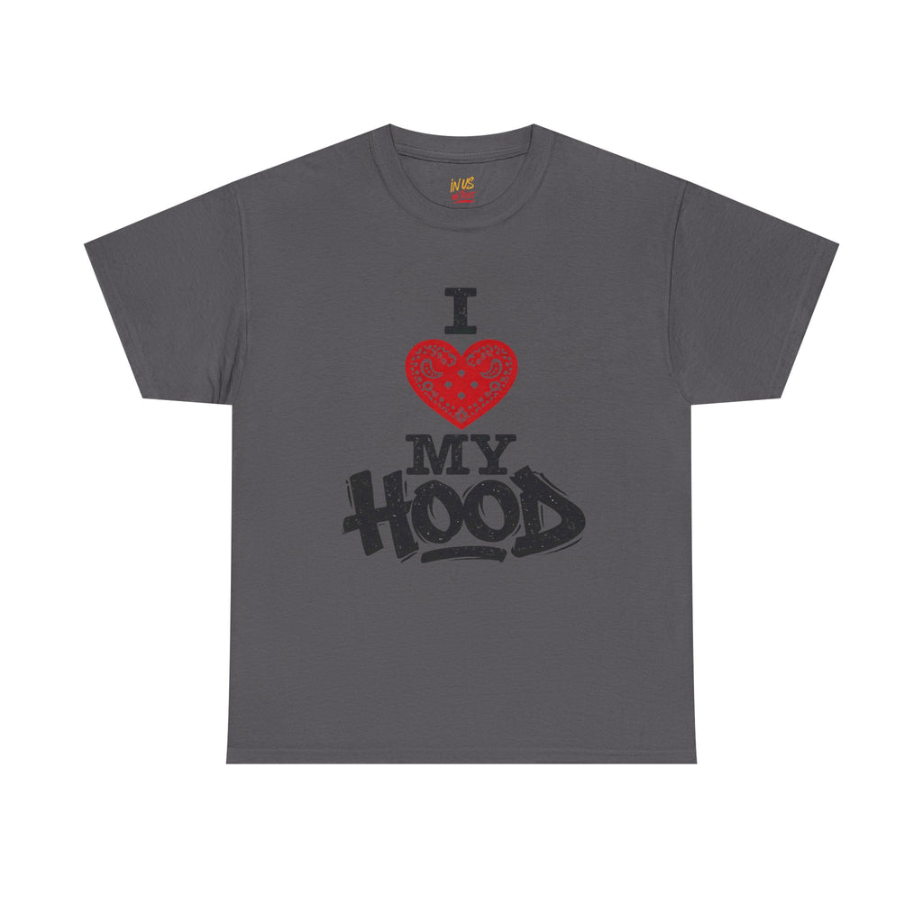 I Heart My Hood Red PaisleyT-Shirt — USWE Grafitti