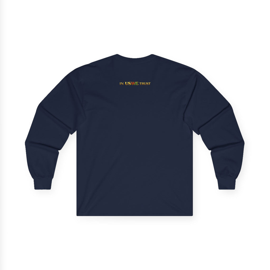 In USWE Trust Coin Graphic Long Sleeve Tee | Vintage Token Design