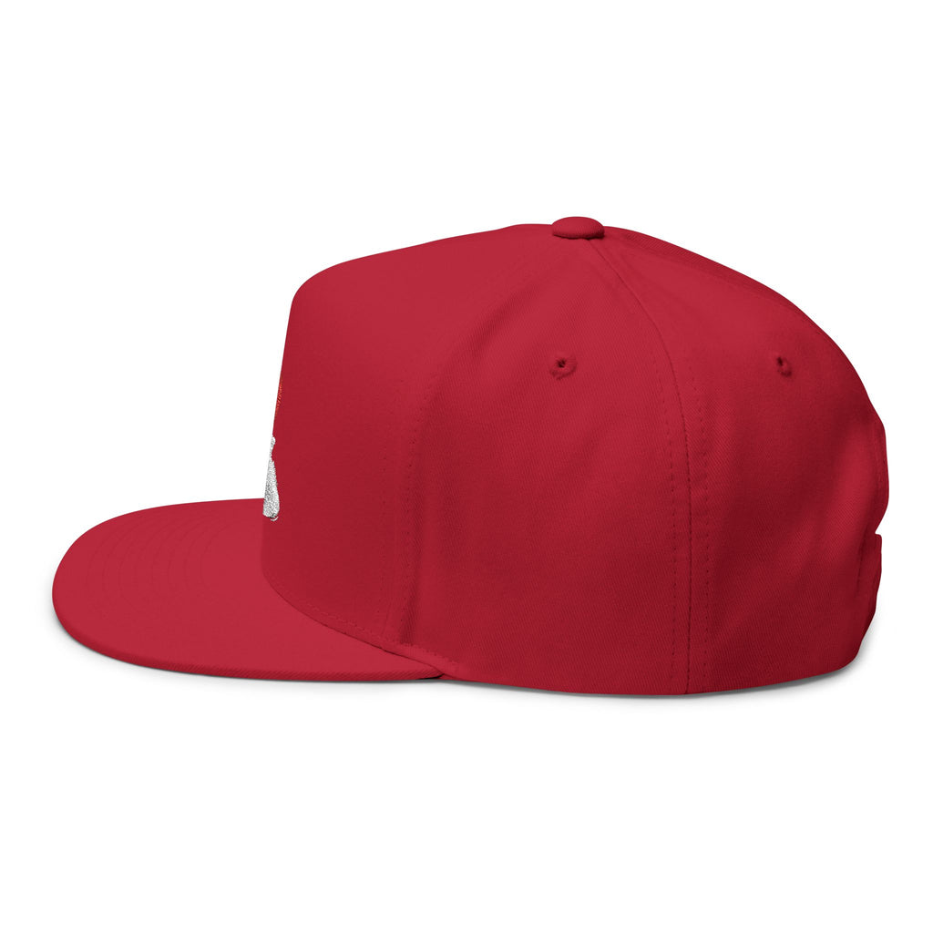 I Heart My Hood Embroidered Flat Bill Cap