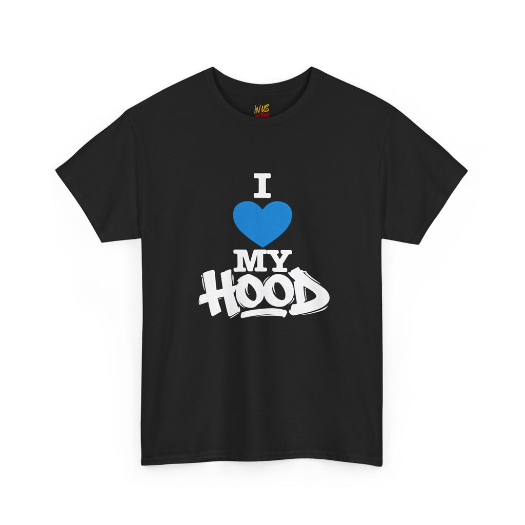 I Love My Hood T-Shirt — USWE Grafitti Blue Heart