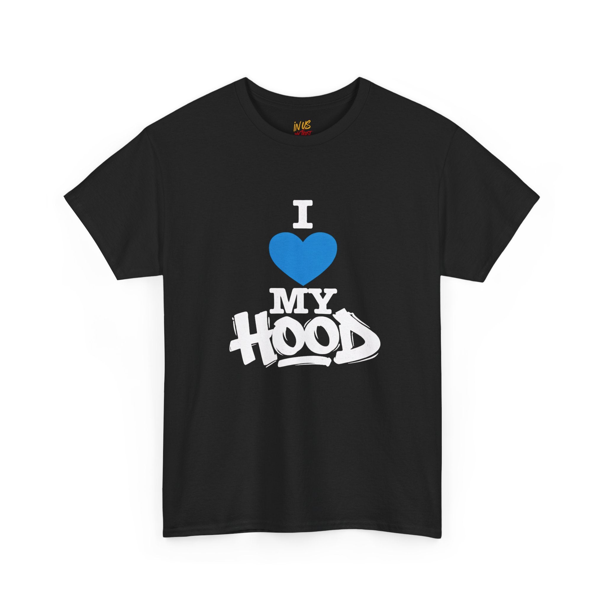 I Love My Hood T-Shirt — USWE Grafitti Blue Heart