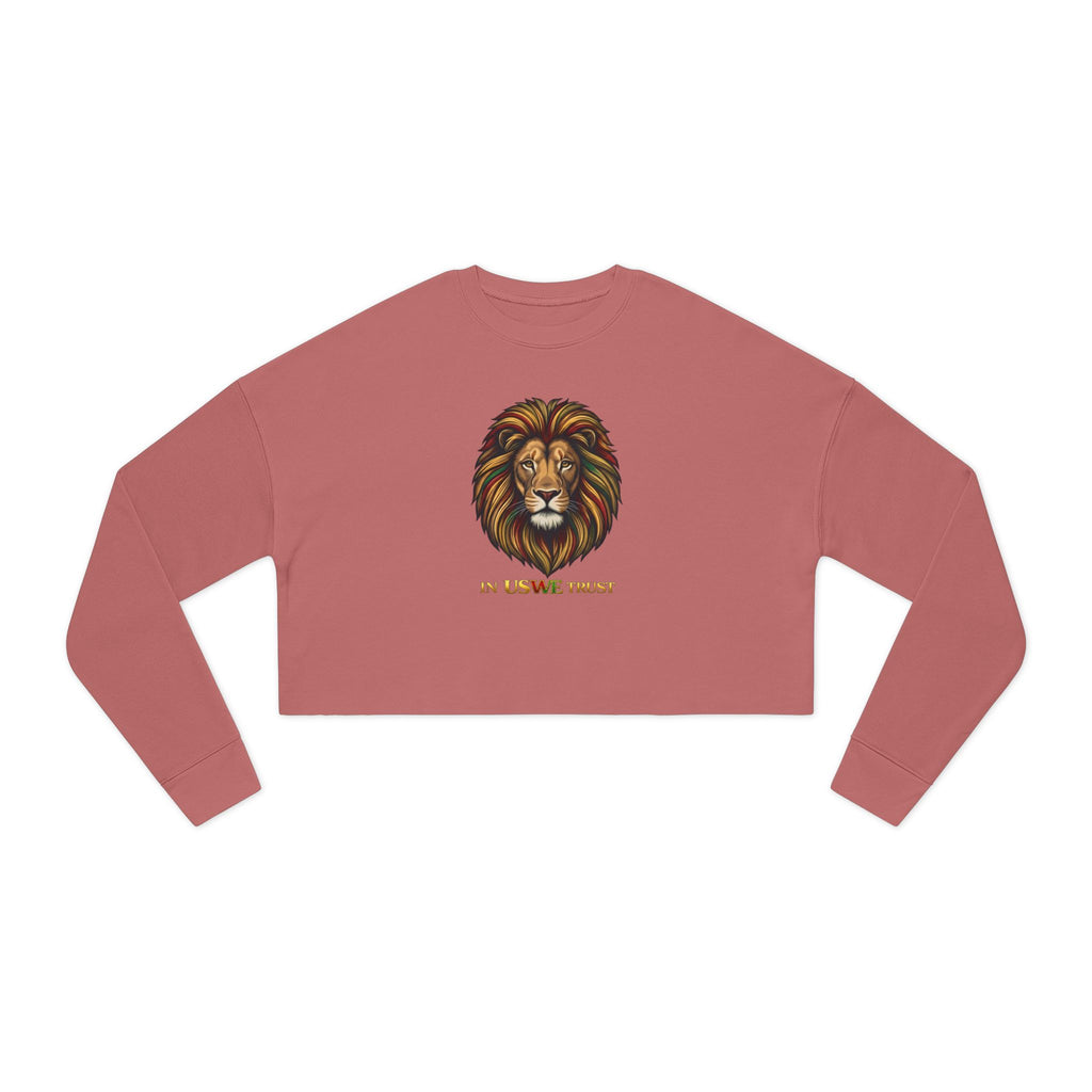In USWE Trust Lion Head Cropped Sweatshirt —