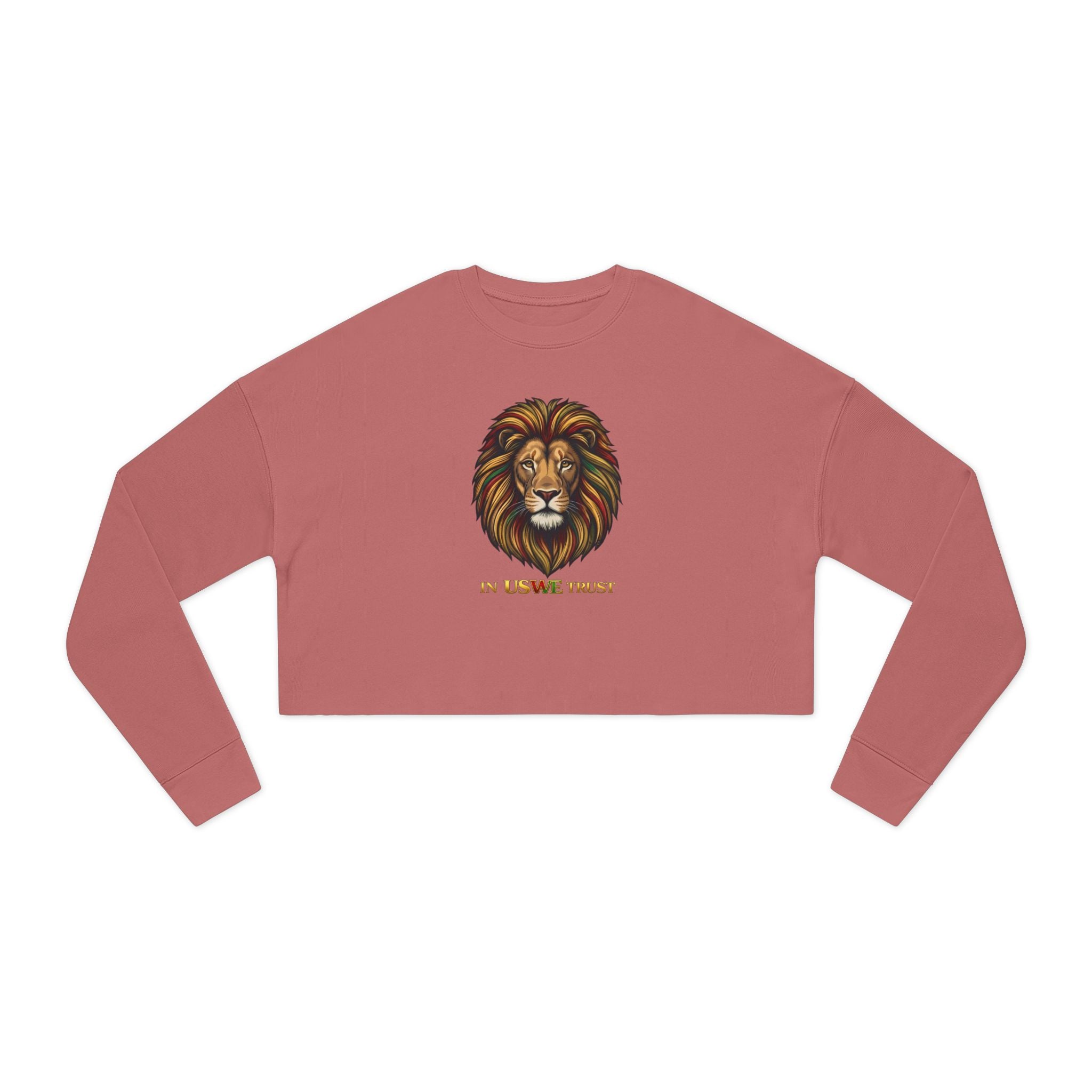 In USWE Trust Lion Head Cropped Sweatshirt —