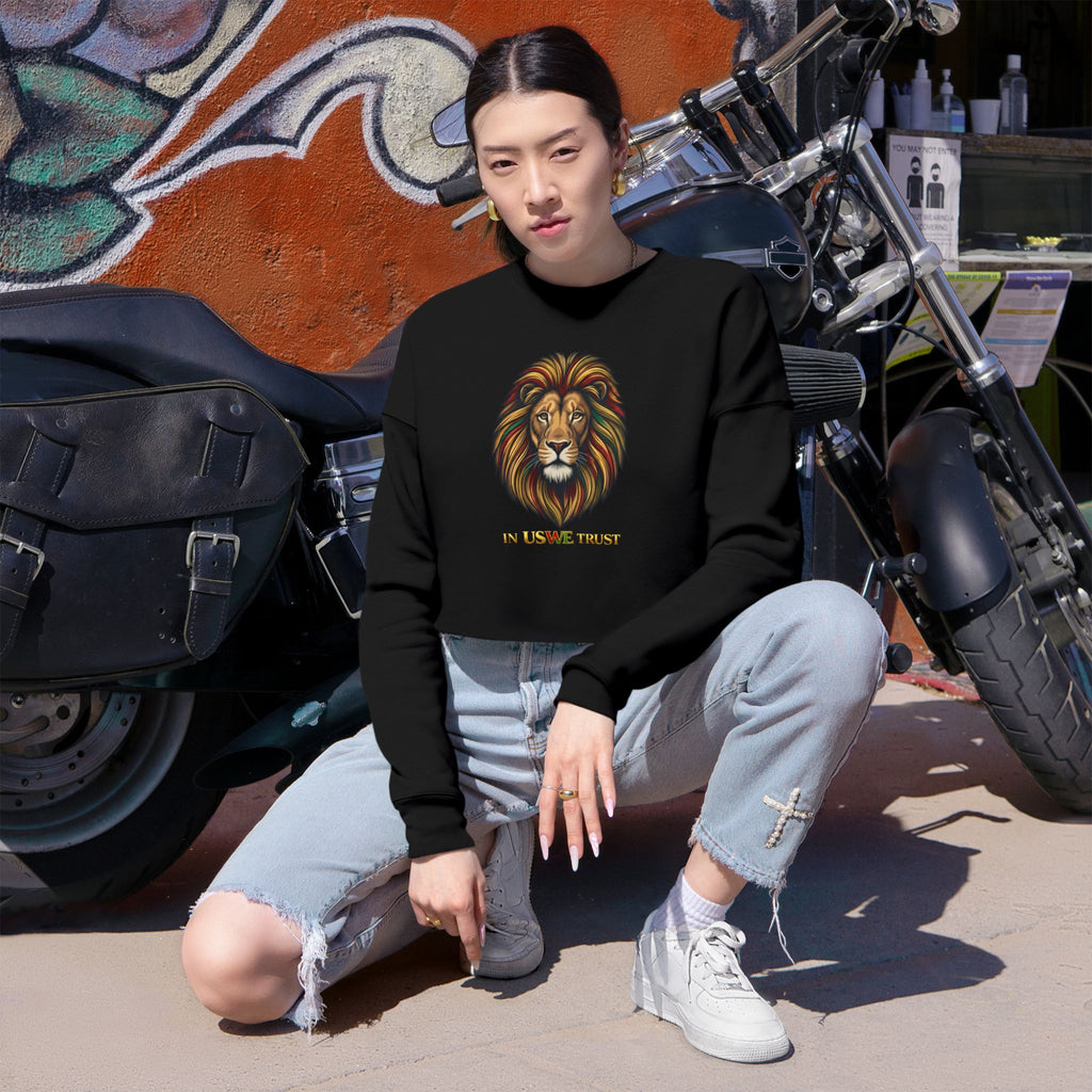 In USWE Trust Lion Head Cropped Sweatshirt —