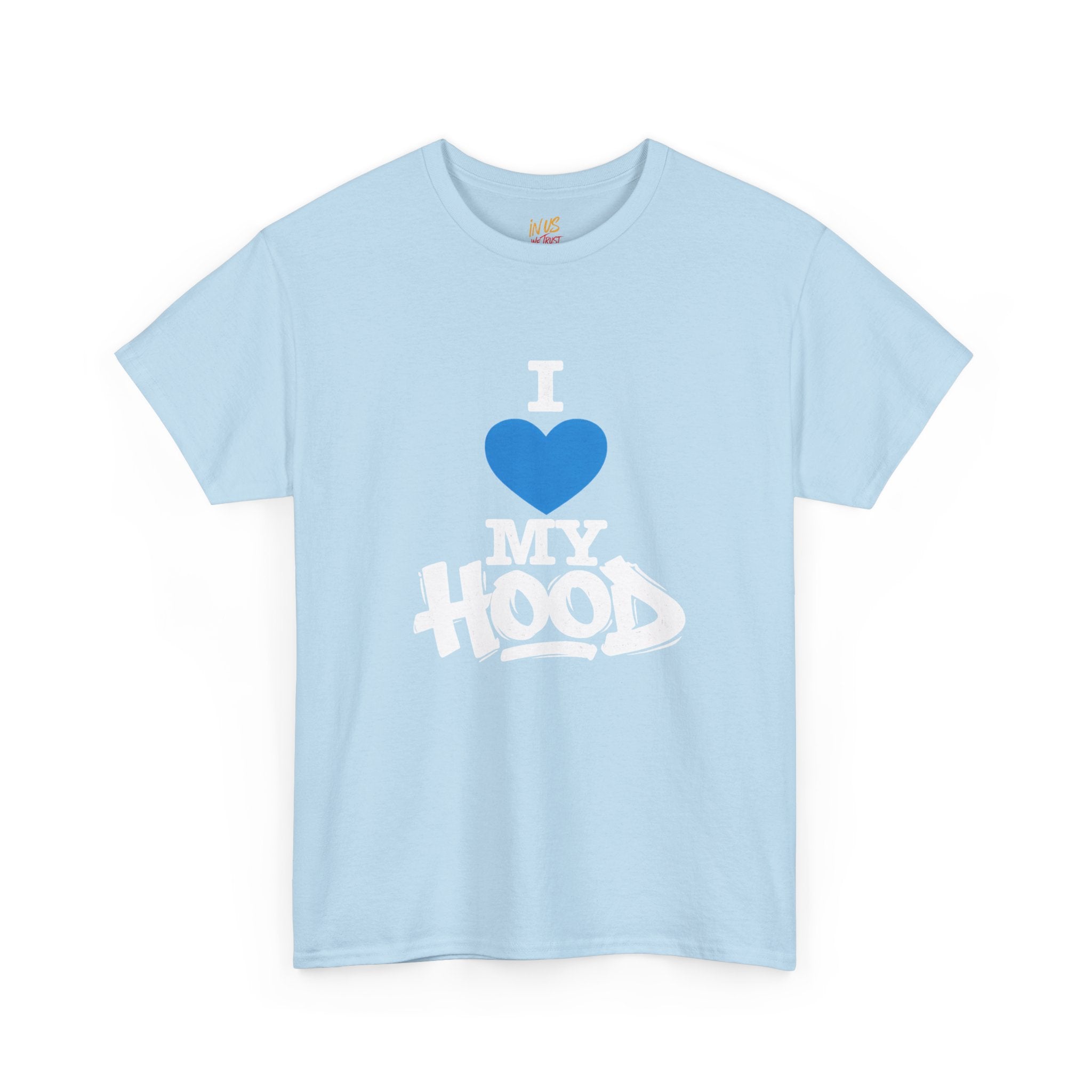 I Love My Hood T-Shirt — USWE Grafitti Blue Heart
