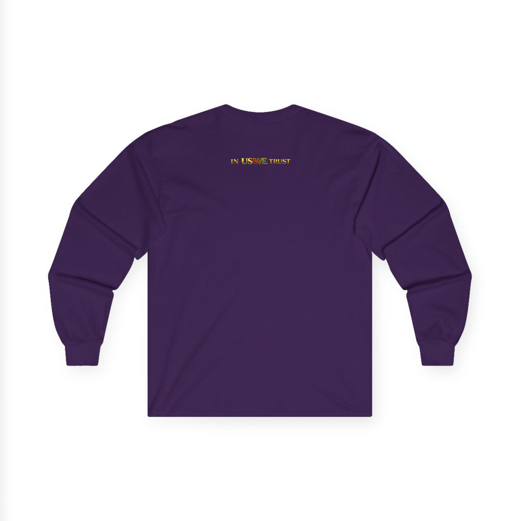 In USWE Trust Coin Graphic Long Sleeve Tee | Vintage Token Design
