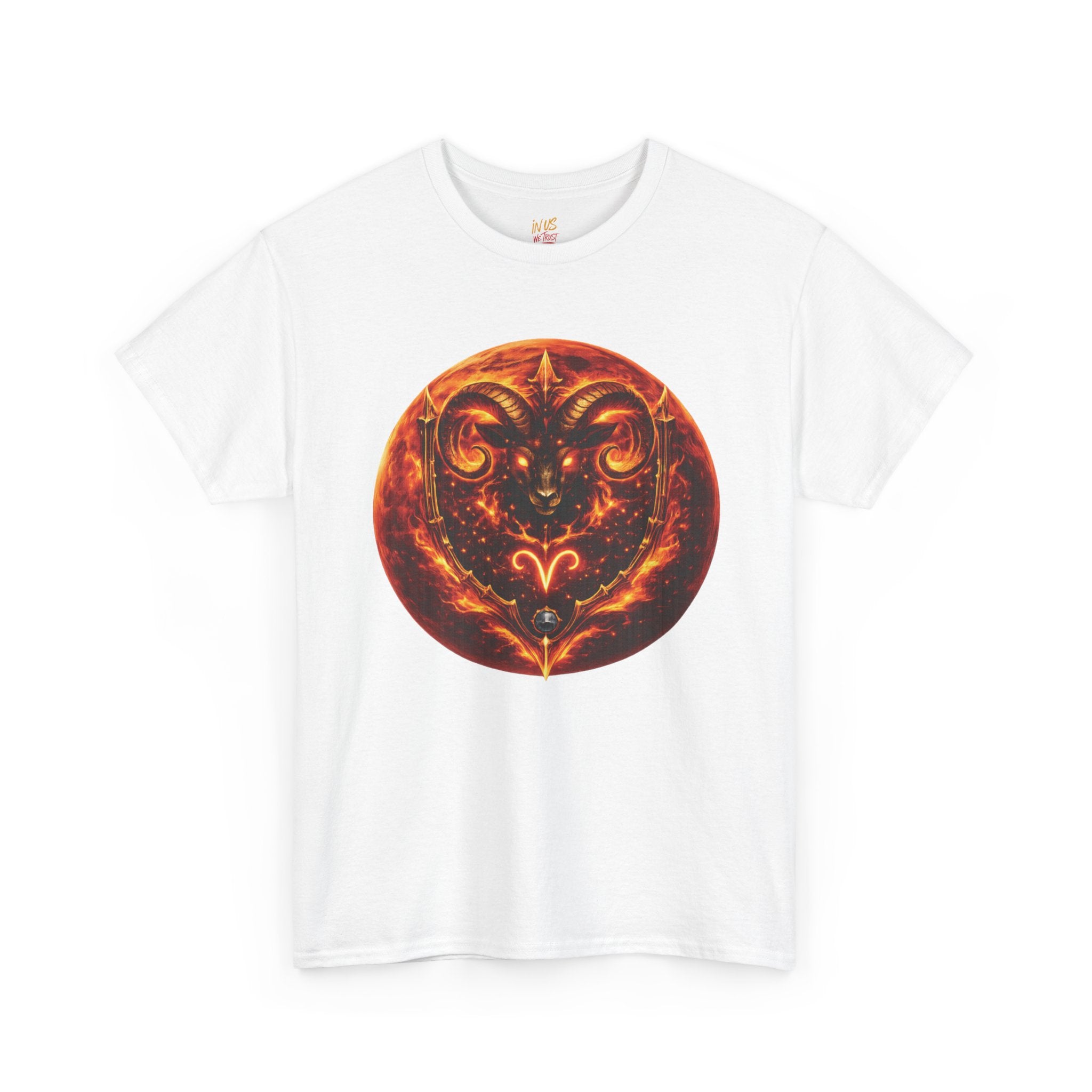 USWE Fiery Aries Ram Graphic Tee | Zodiac Astrology Shirt