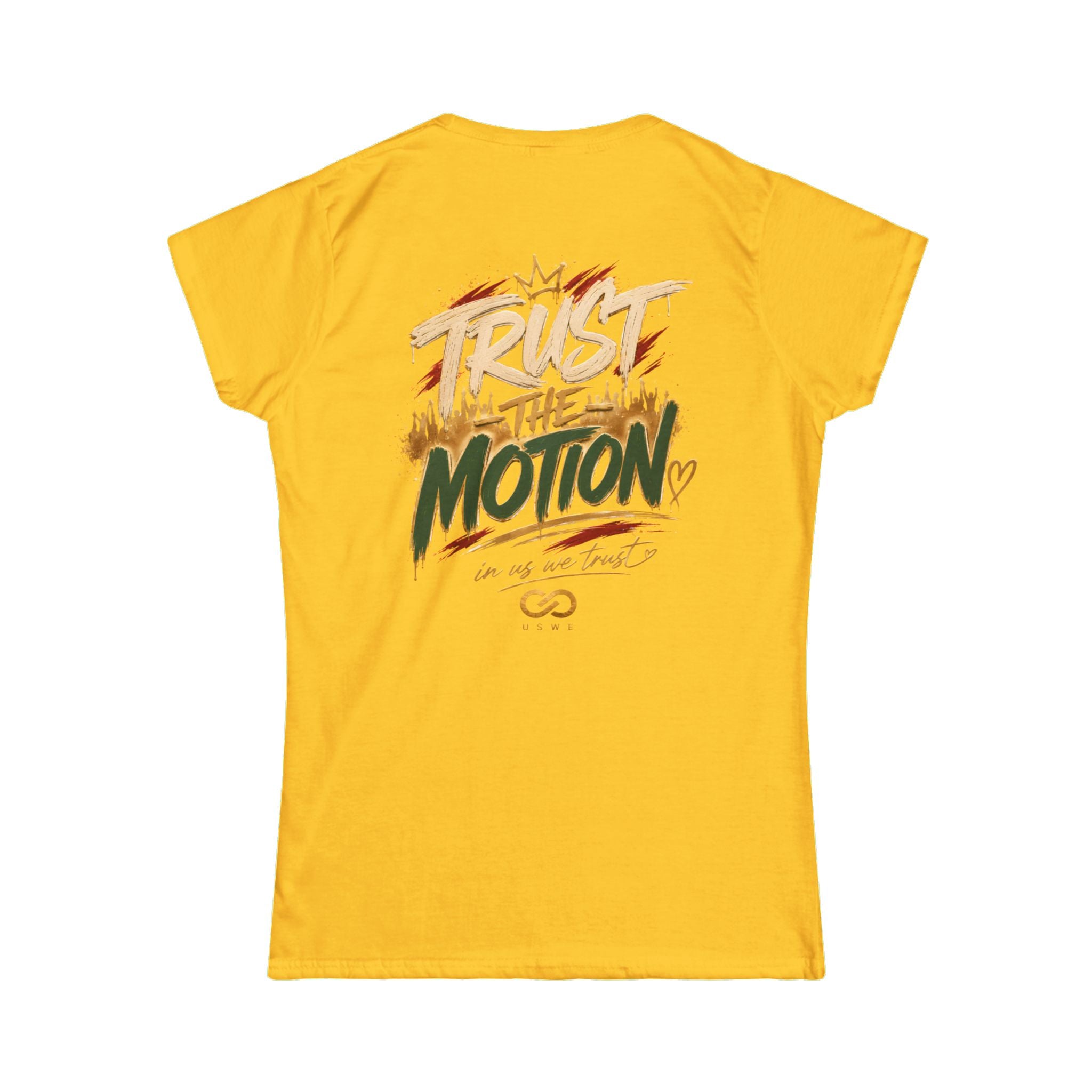Womens In Us We Trust Heritage seal — "Trust the Motion"