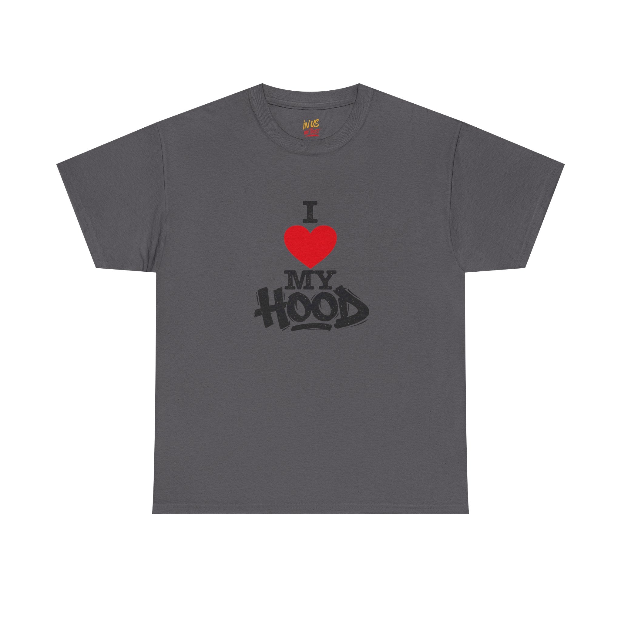I Heart My Hood T-Shirt Blk Txt— USWE Grafitti
