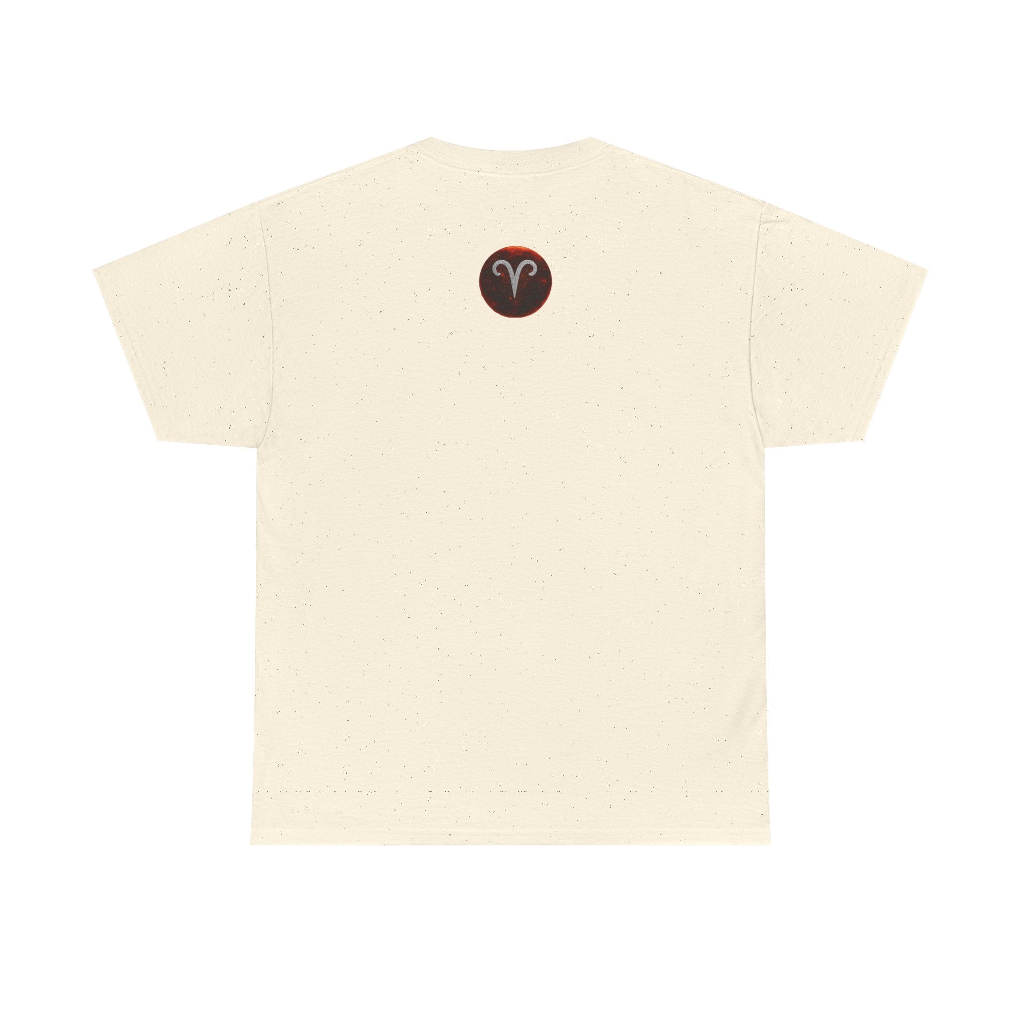 Aries Fire Ram T‑Shirt — Zodiac Astrology Tee with 'ARIES' Text