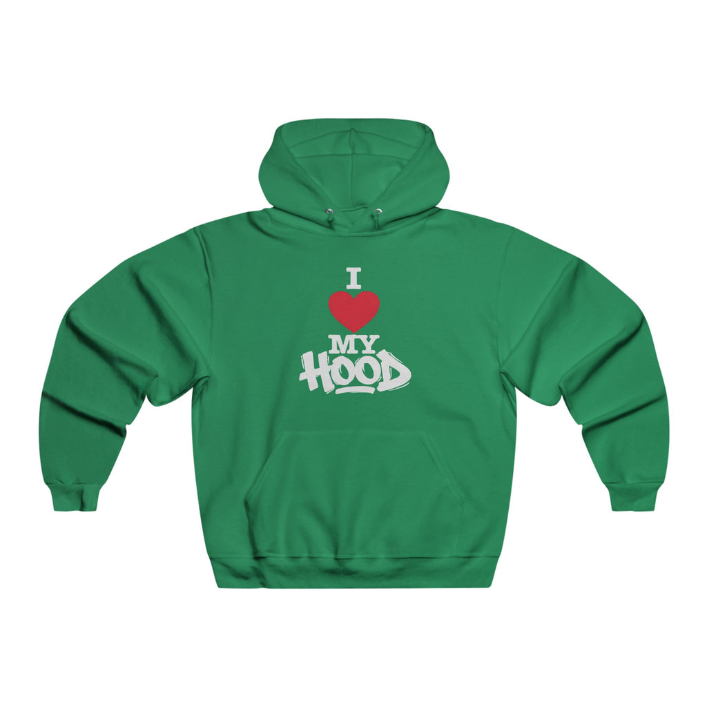 I  Love My Hood Graphic Hoodie – Men's Grey Streetwear Pullover USWE Graffiti