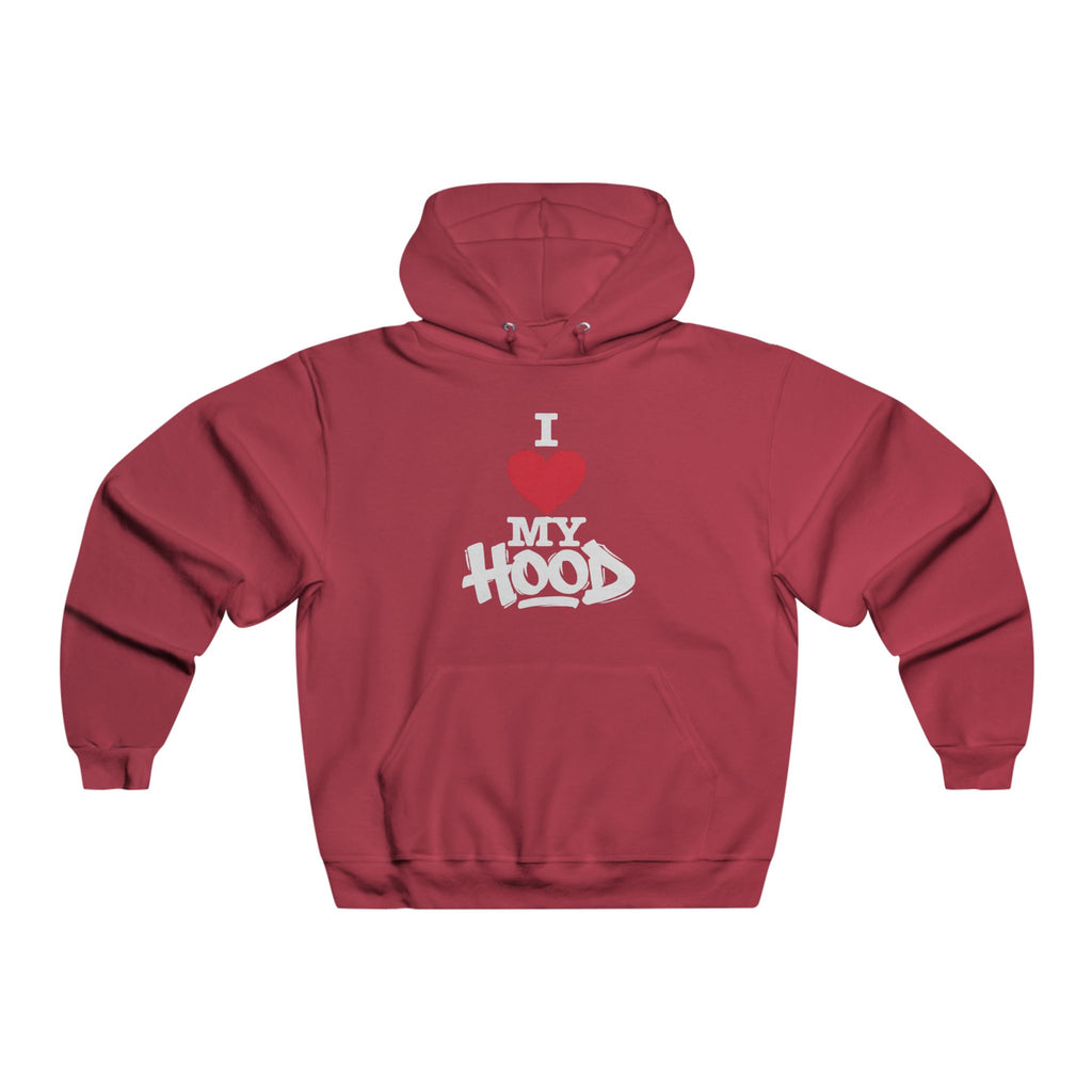 I  Love My Hood Graphic Hoodie – Men's Grey Streetwear Pullover USWE Graffiti