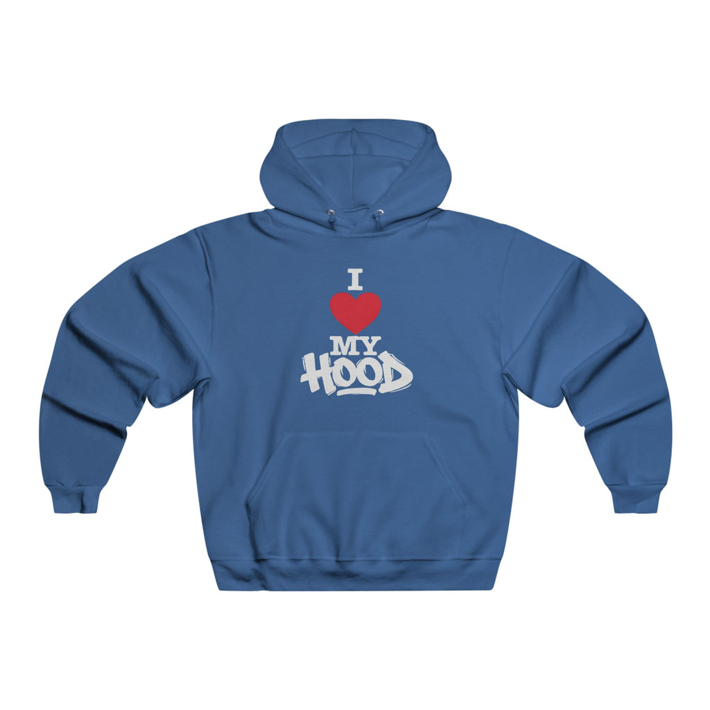 I  Love My Hood Graphic Hoodie – Men's Grey Streetwear Pullover USWE Graffiti