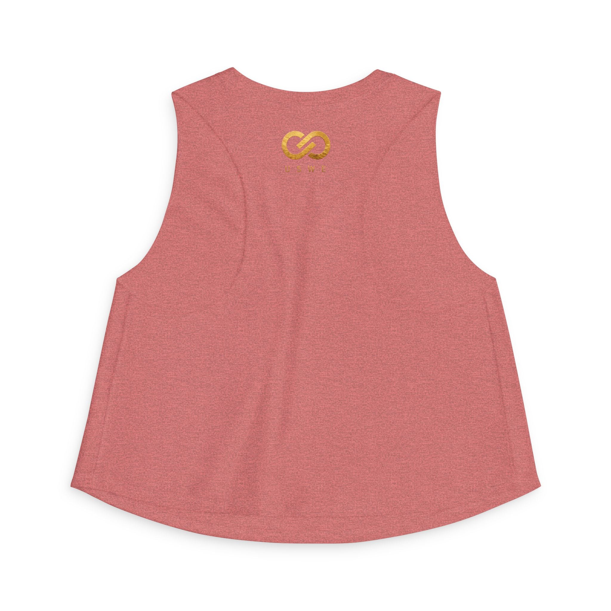 In Us We Trust Crop Top - Gold Infinity Link Women's Tank