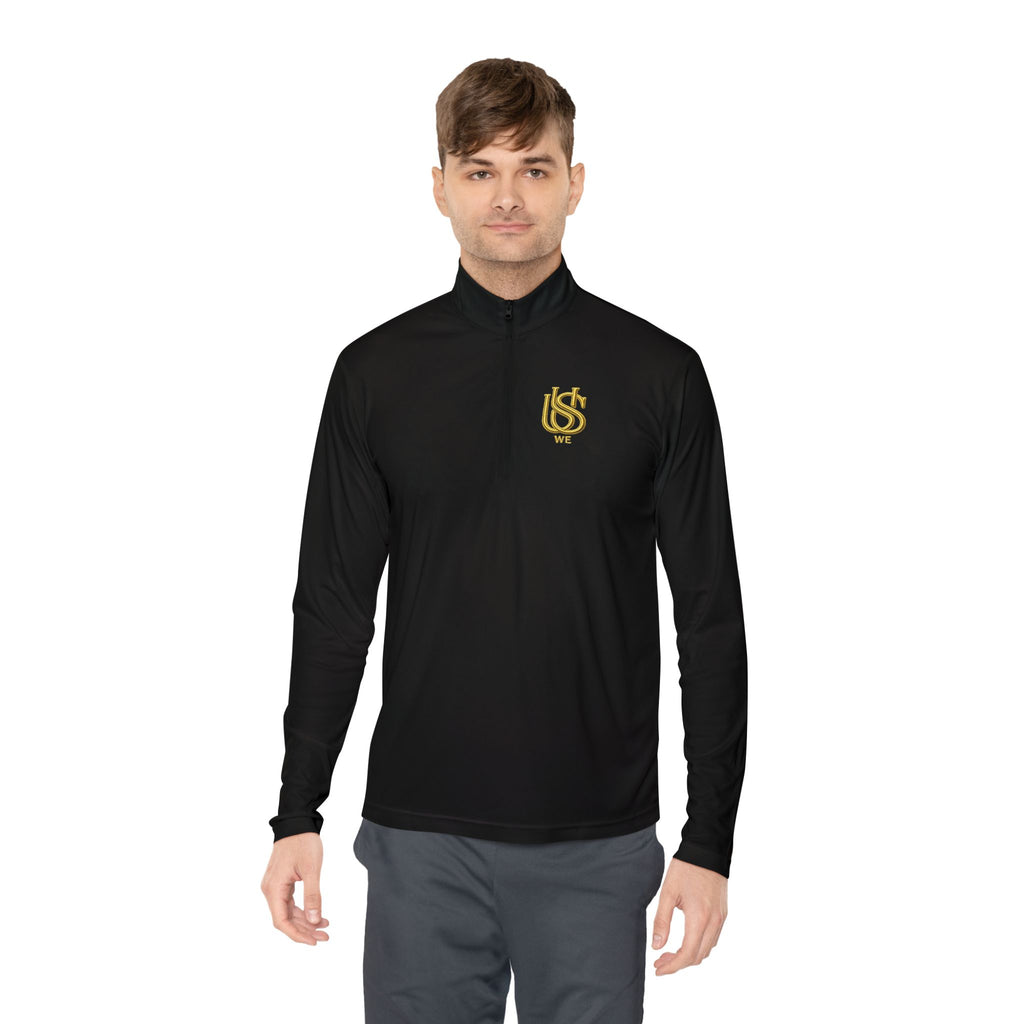Gold USWE Logo Quarter-Zip Pullover