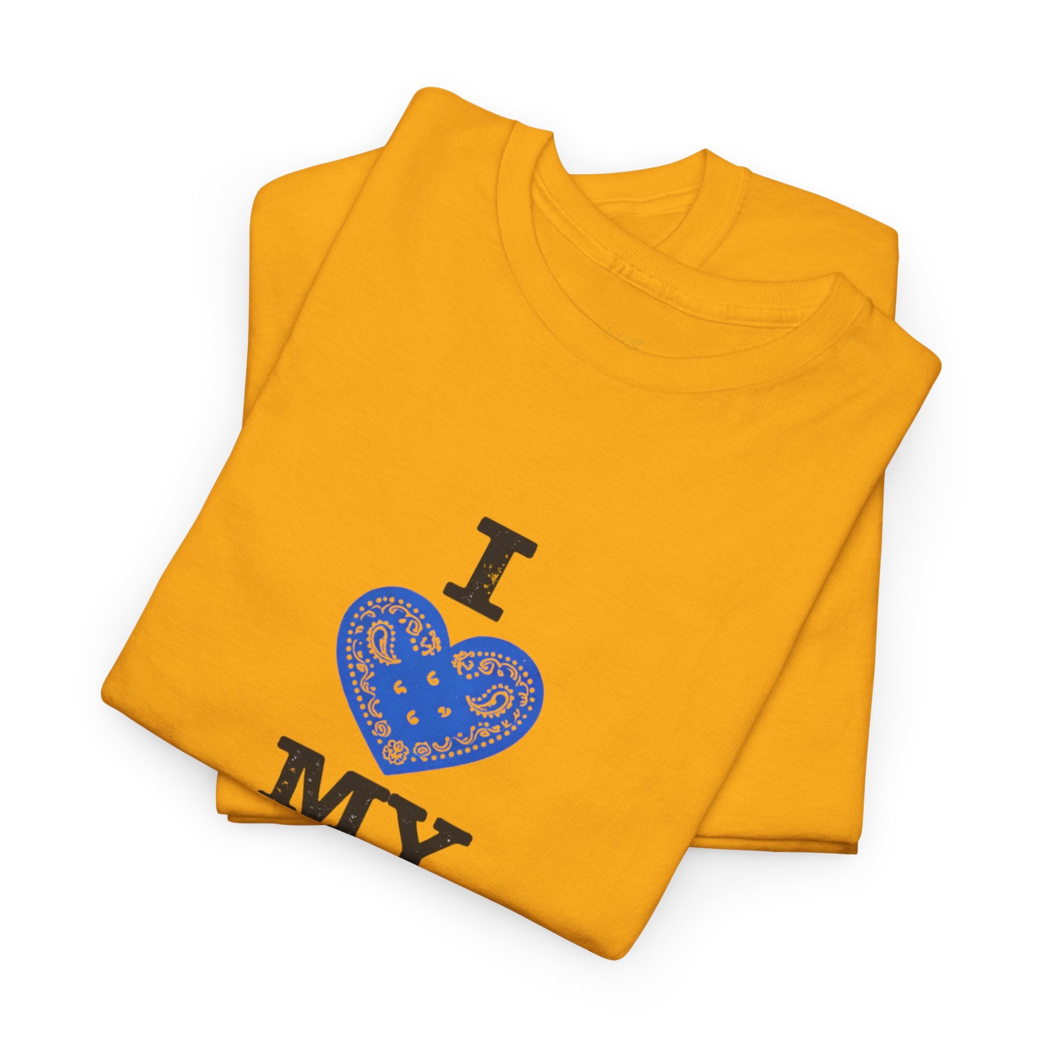 I ❤️ My Hood T-Shirt Blue— Urban Neighborhood Pride Tee
