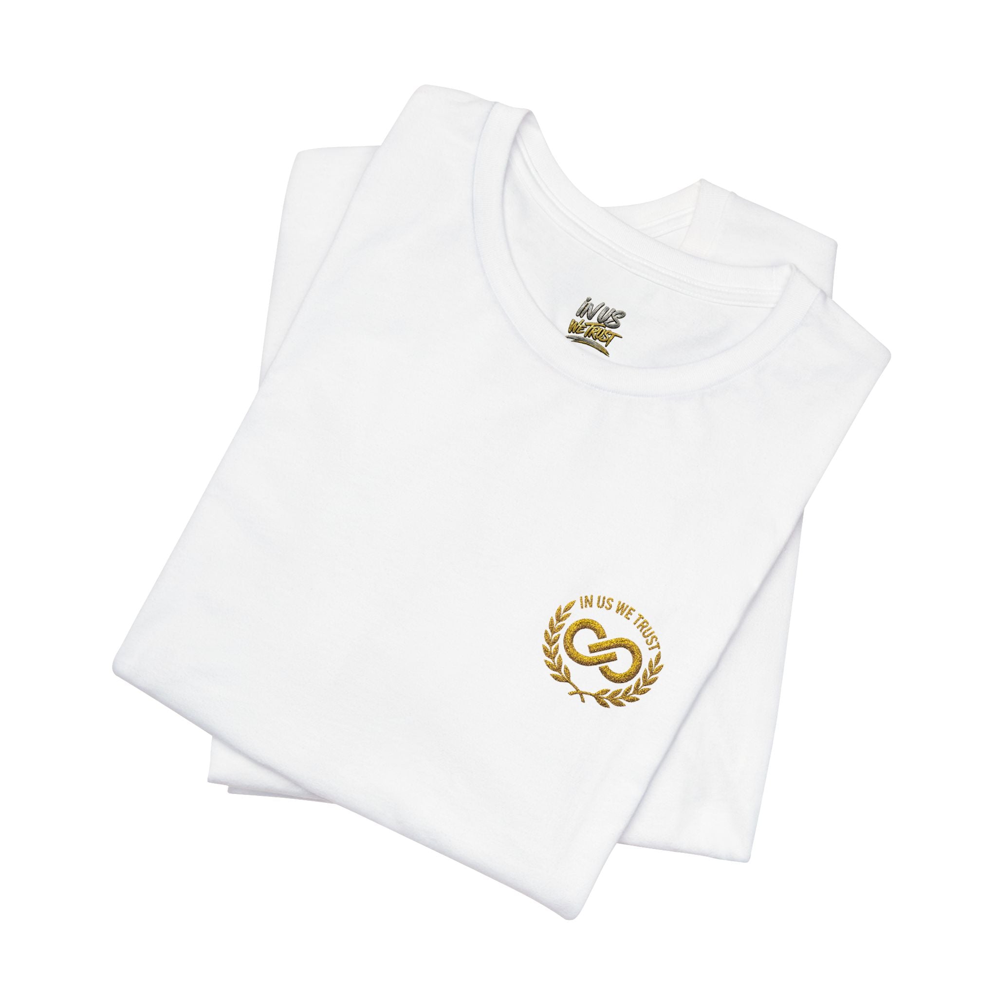 IN US WE TRUST™ Gold Crest Embroidered Tee