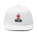 I Heart My Hood Embroidered Flat Bill Cap
