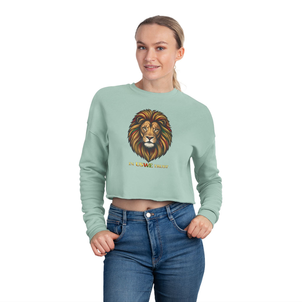 In USWE Trust Lion Head Cropped Sweatshirt —