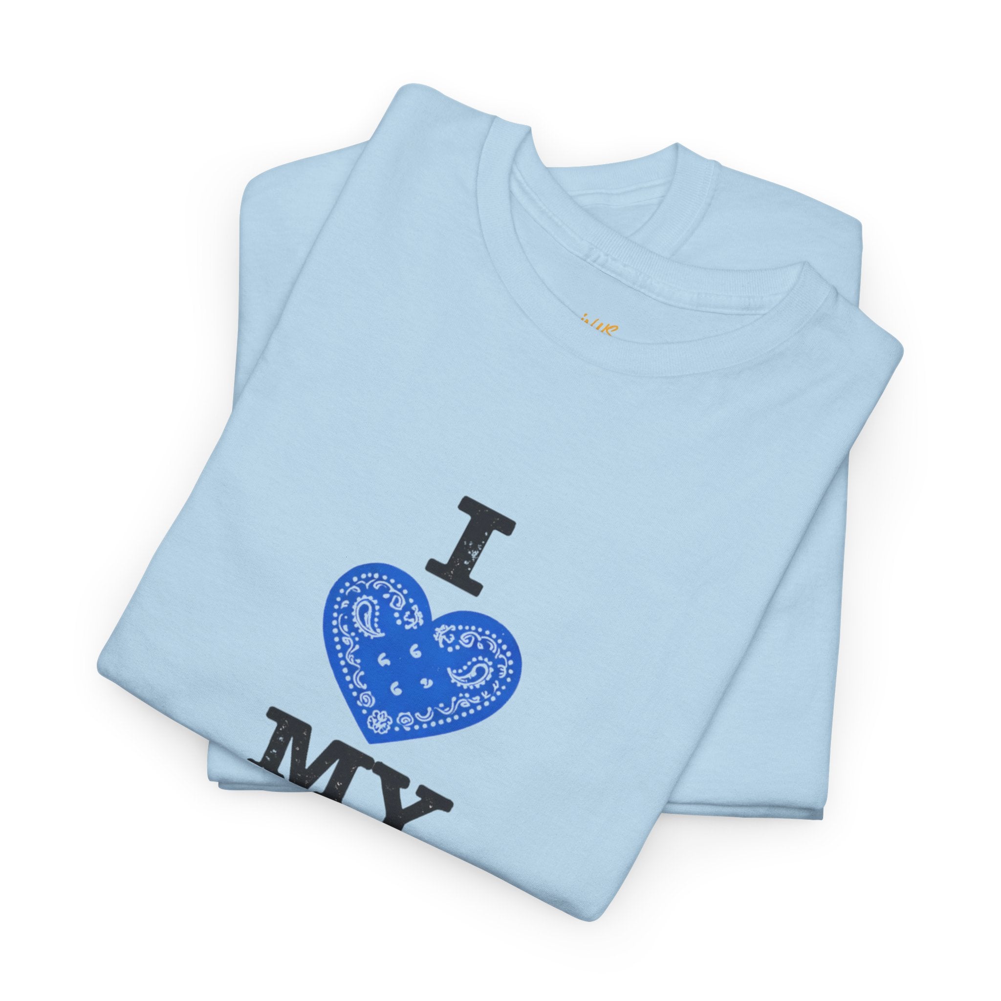 I ❤️ My Hood T-Shirt Blue— Urban Neighborhood Pride Tee