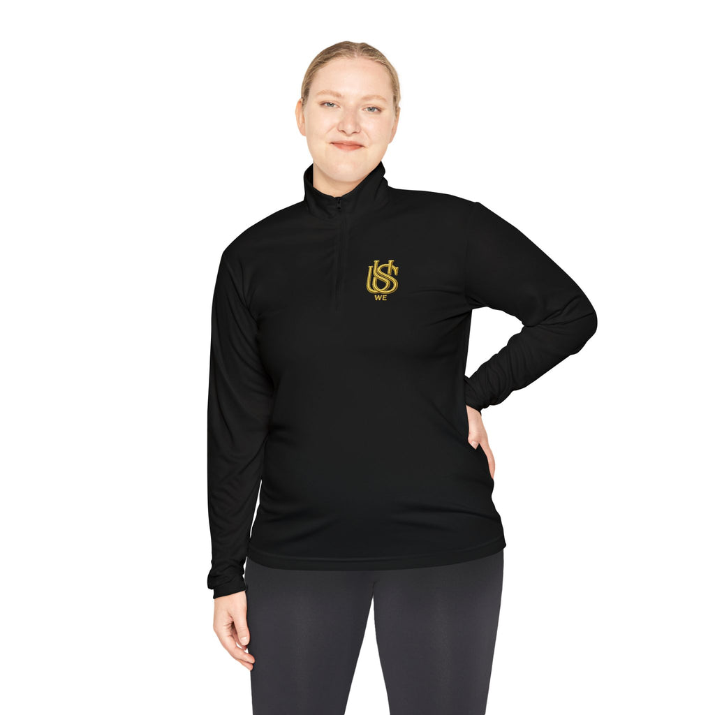 Gold USWE Logo Quarter-Zip Pullover