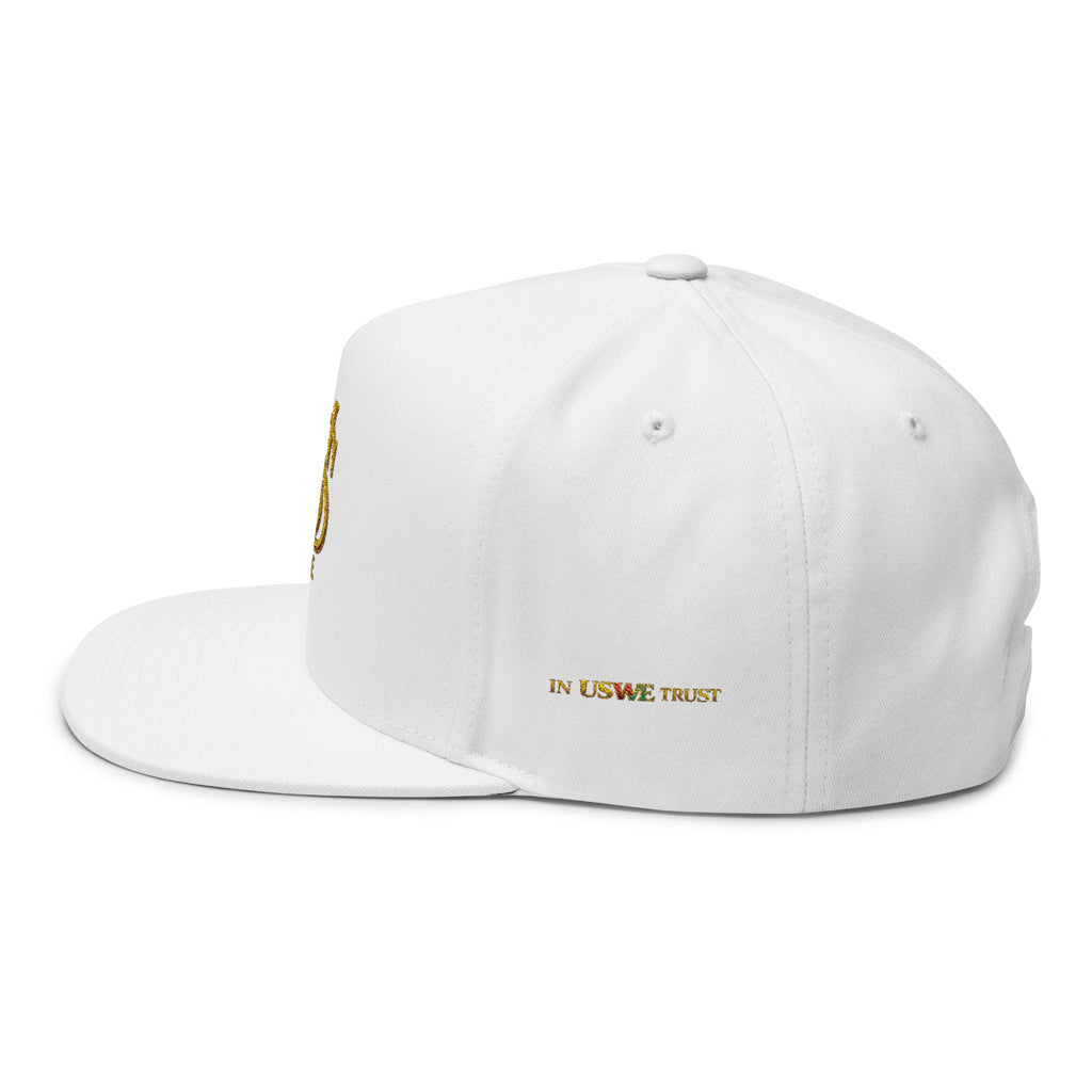 IN USWE Trust Sovereign embroidered flat bill cap | patriotic snapback