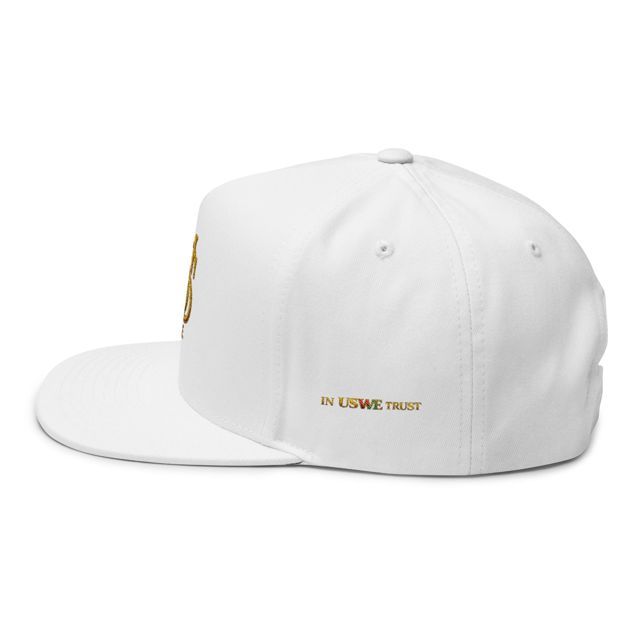 IN USWE Trust Sovereign embroidered flat bill cap | patriotic snapback