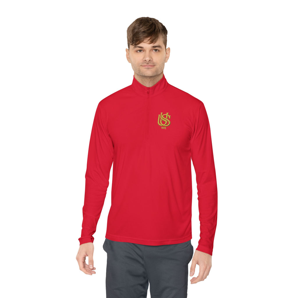 Gold USWE Logo Quarter-Zip Pullover