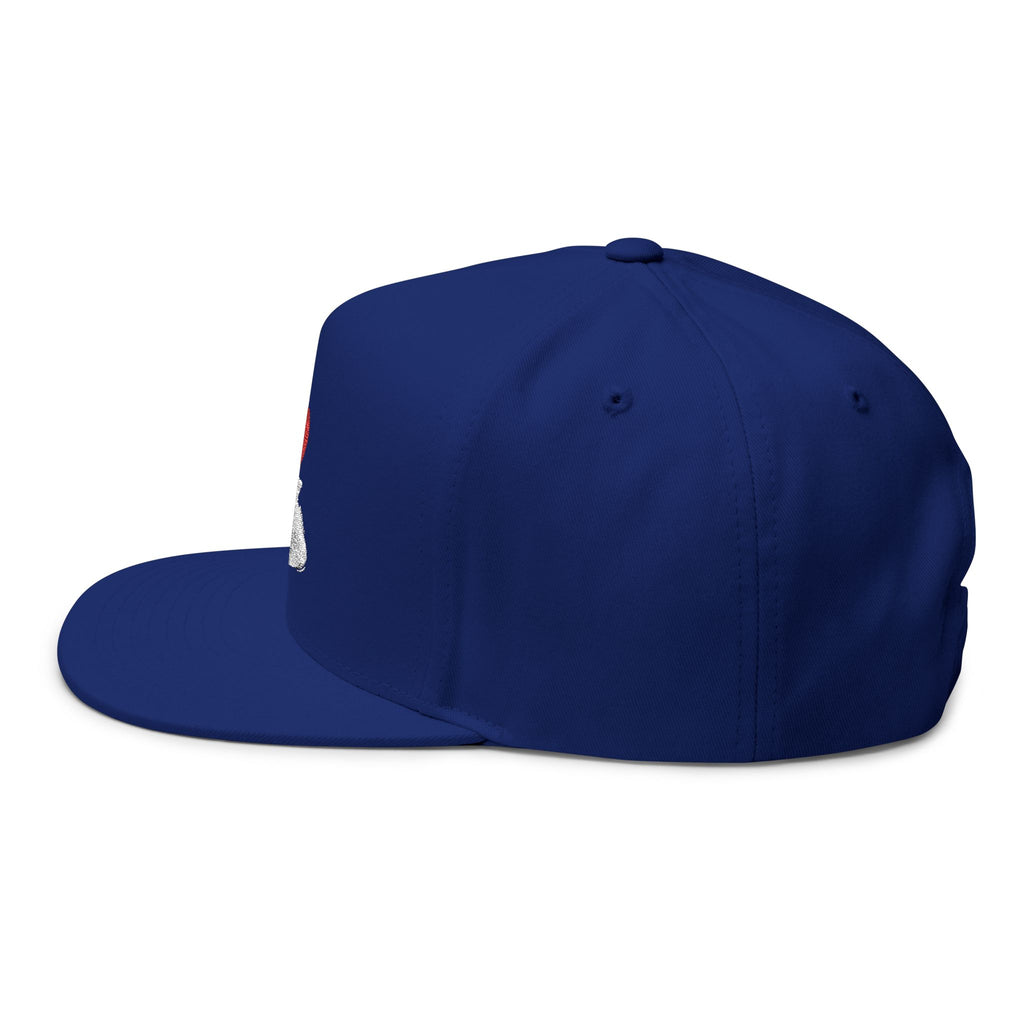 I Heart My Hood Embroidered Flat Bill Cap