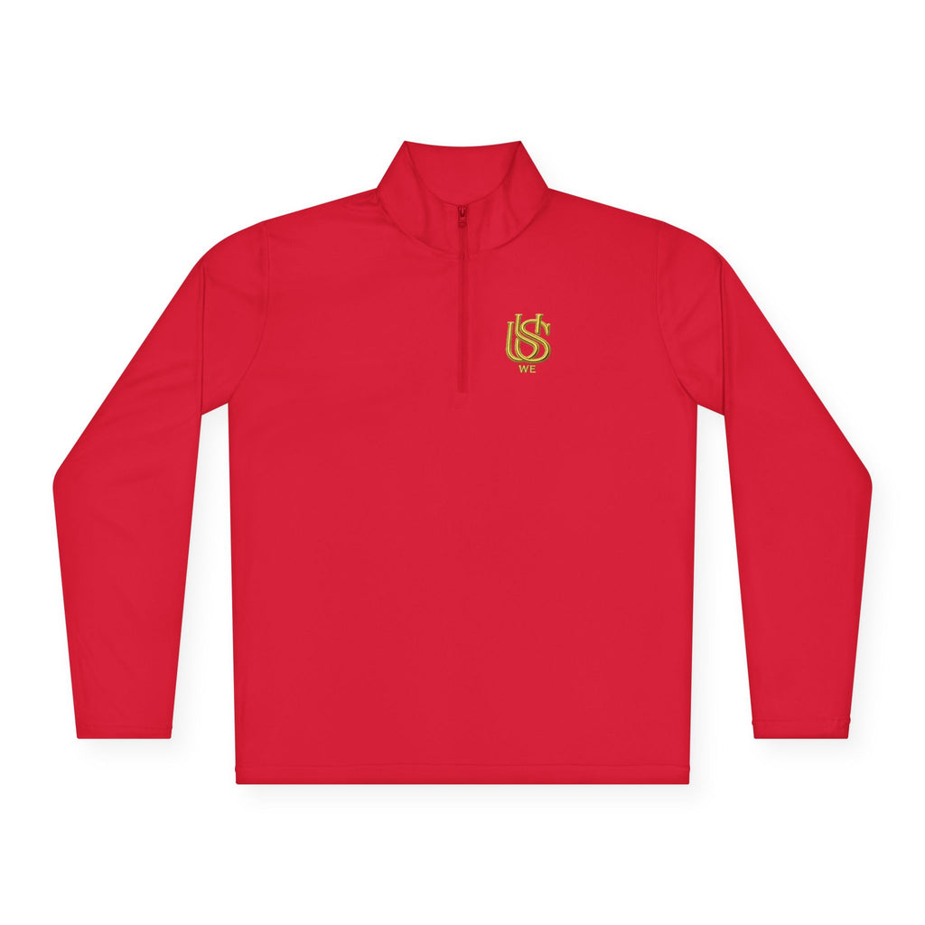 Gold USWE Logo Quarter-Zip Pullover