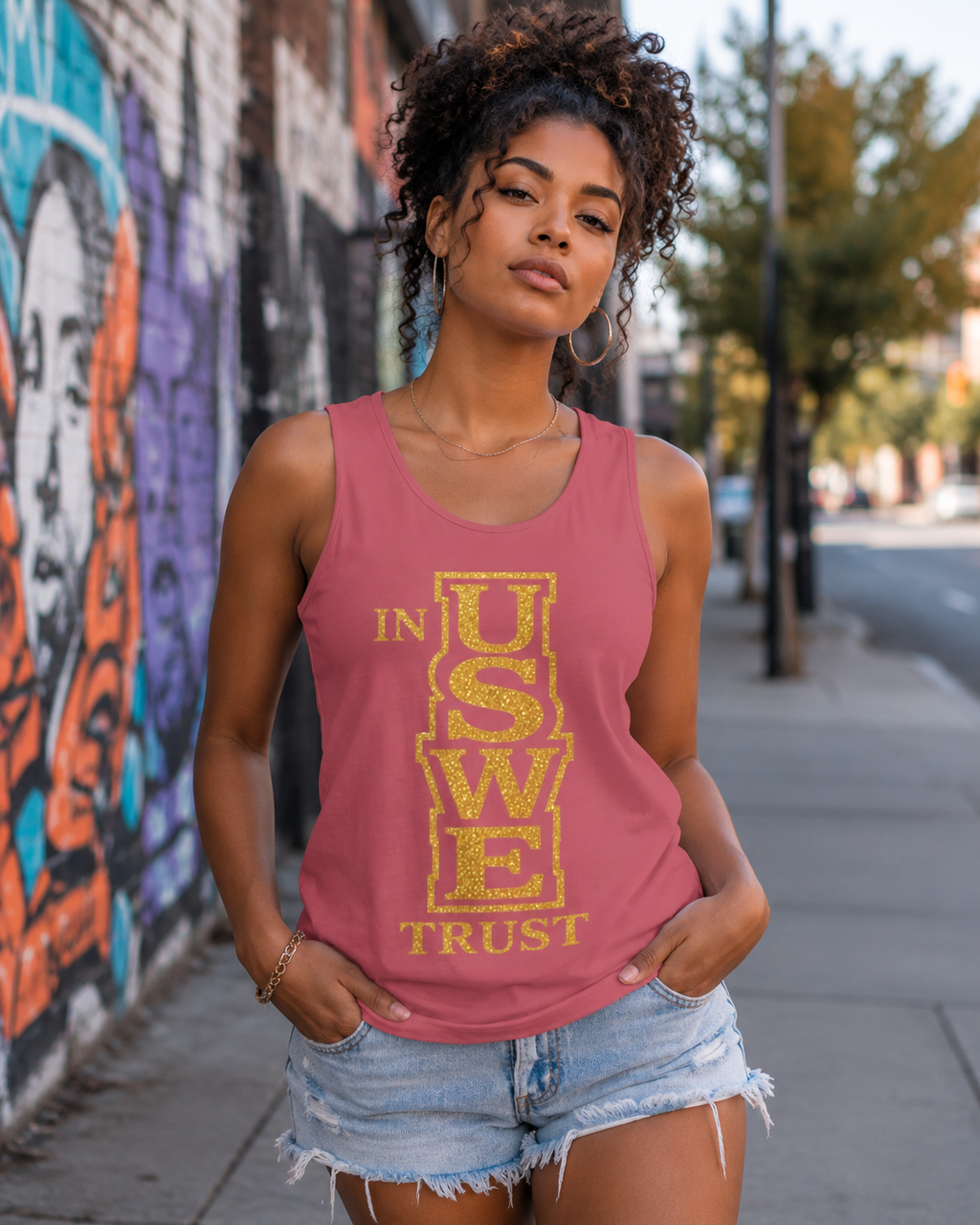 IN US WE TRUST™ Stacked Gold Tank