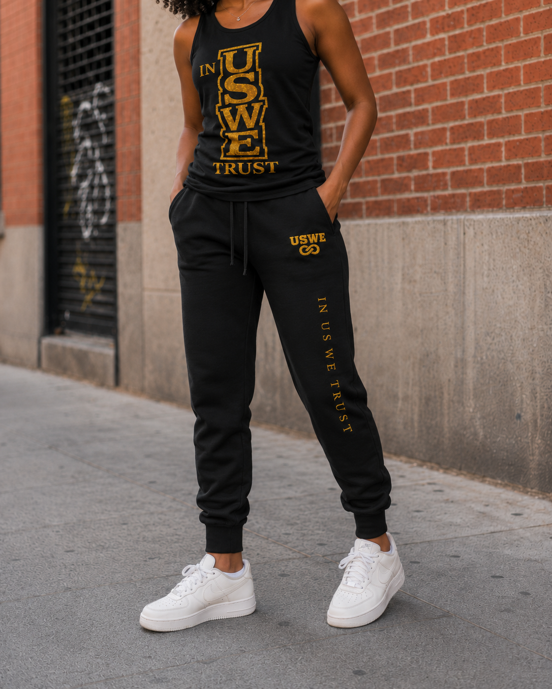 IN US WE TRUST™ Goldline Fleece Joggers
