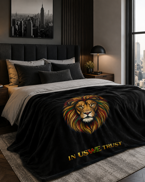 "In Us We Trust" Heritage Fleece Throw
