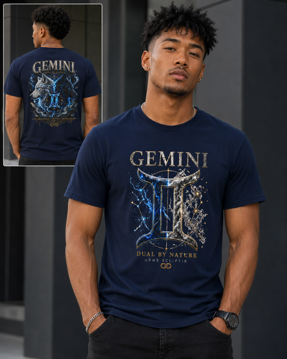 Gemini King USWE Ecliptik T-Shirt — 'Dual by Nature'