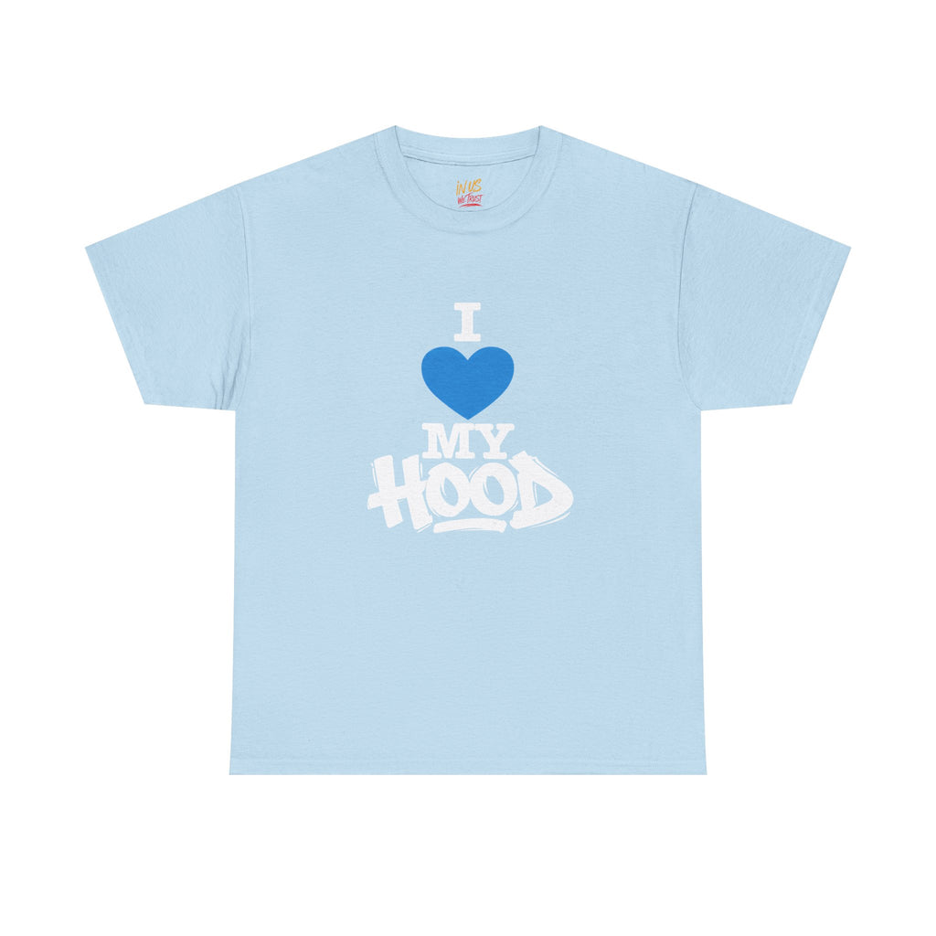 I Love My Hood T-Shirt — USWE Grafitti Blue Heart