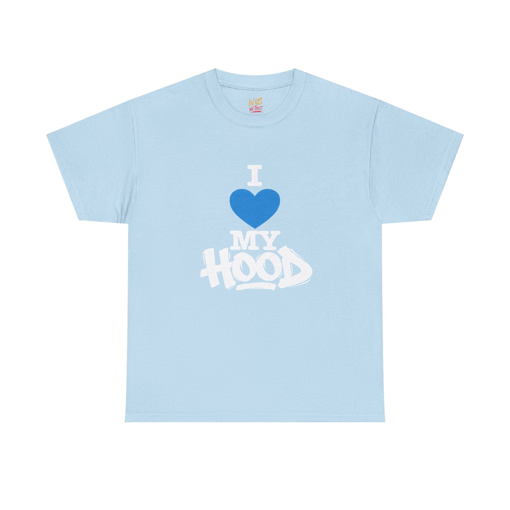 I Love My Hood T-Shirt — USWE Grafitti Blue Heart