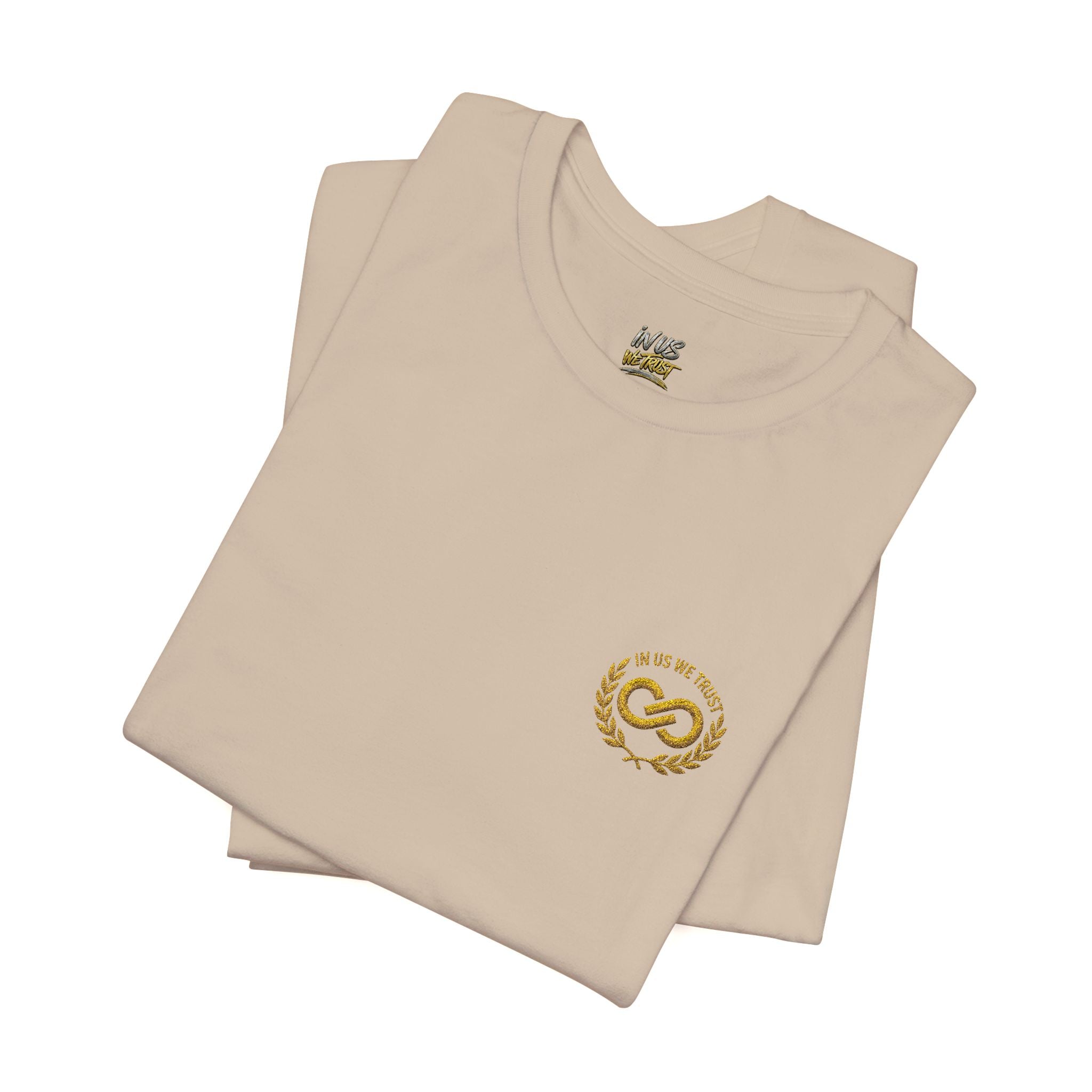 IN US WE TRUST™ Gold Crest Embroidered Tee