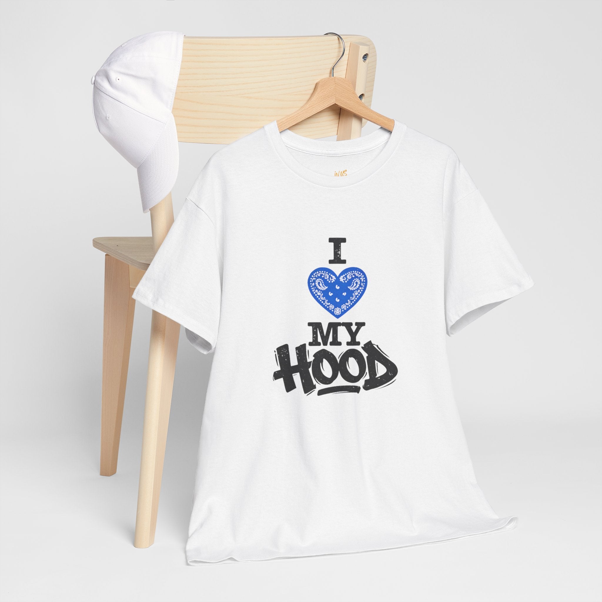 I ❤️ My Hood T-Shirt Blue— Urban Neighborhood Pride Tee