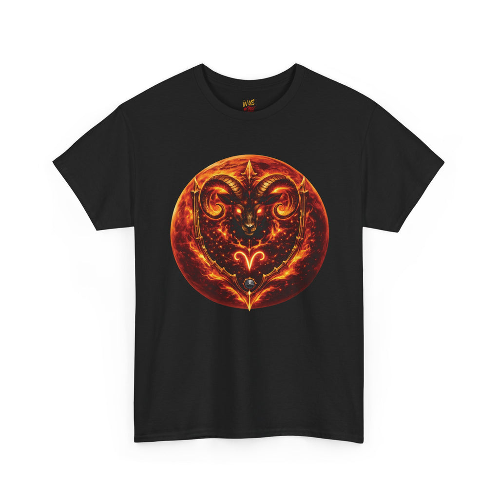 USWE Fiery Aries Ram Graphic Tee | Zodiac Astrology Shirt