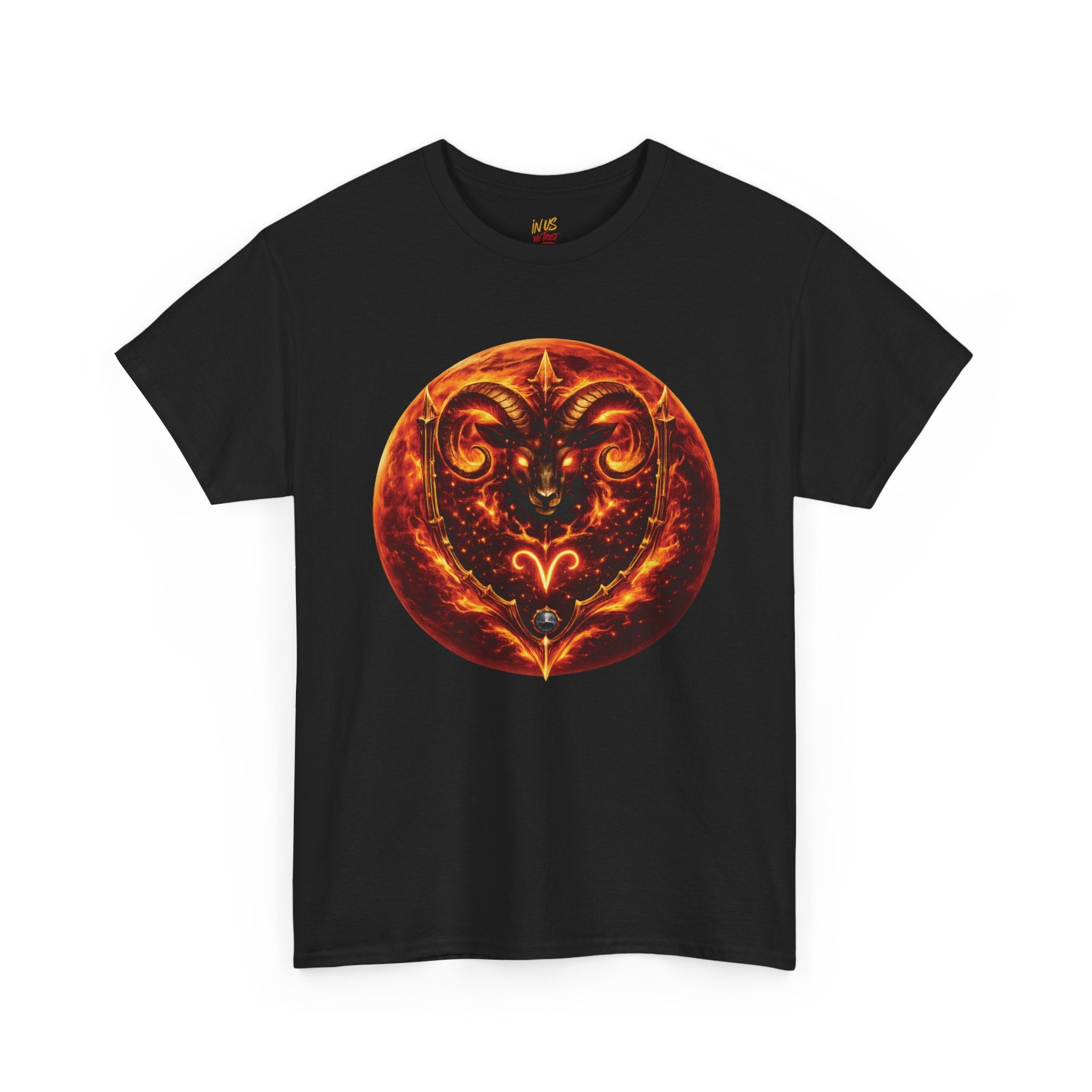 USWE Fiery Aries Ram Graphic Tee | Zodiac Astrology Shirt