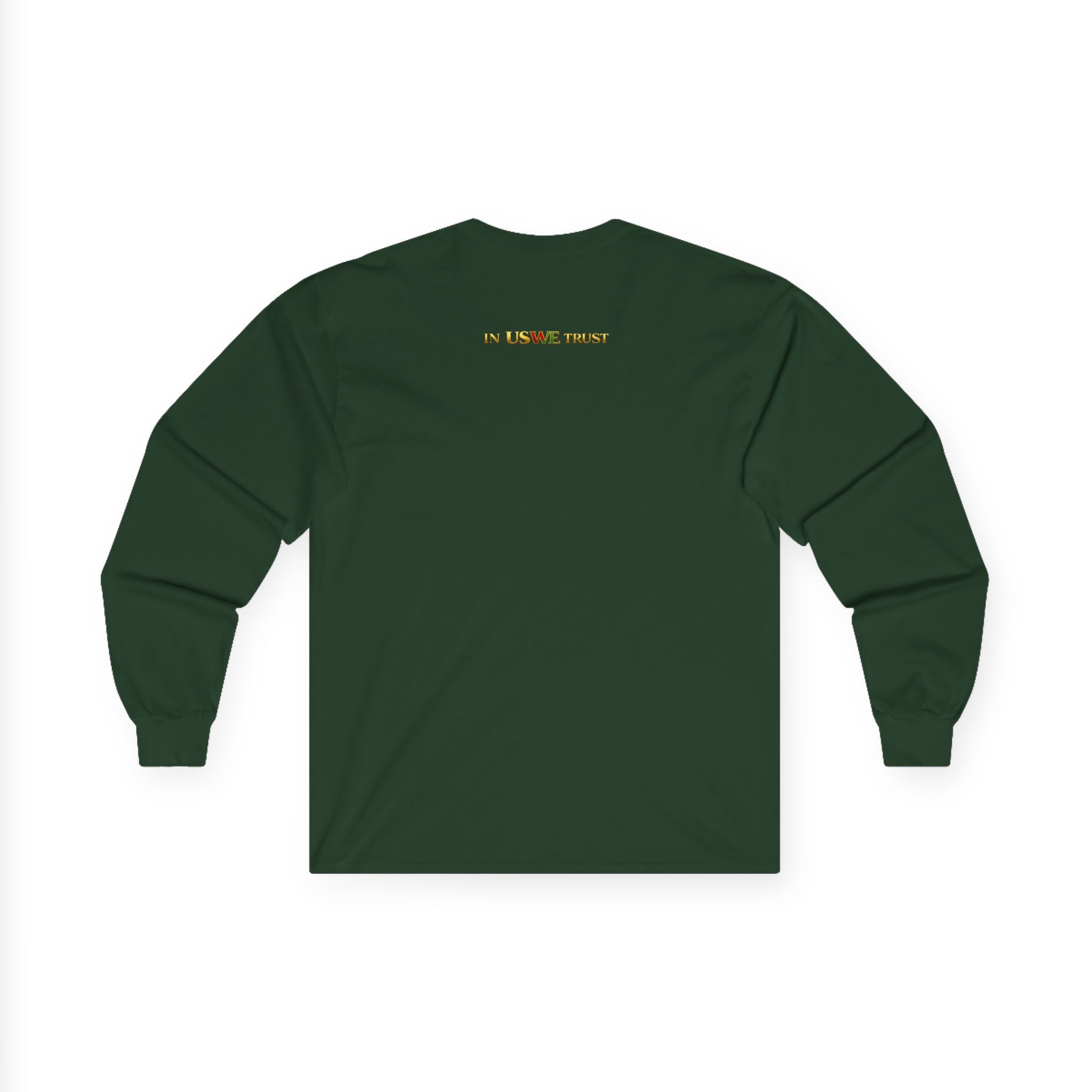 In USWE Trust Coin Graphic Long Sleeve Tee | Vintage Token Design