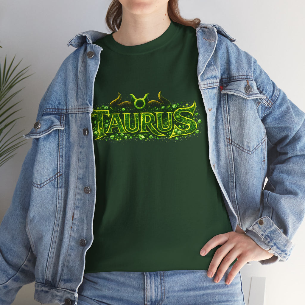 USWE Ecliptikl Taurus Zodiac Tee — Green Flame Astrology Shirt