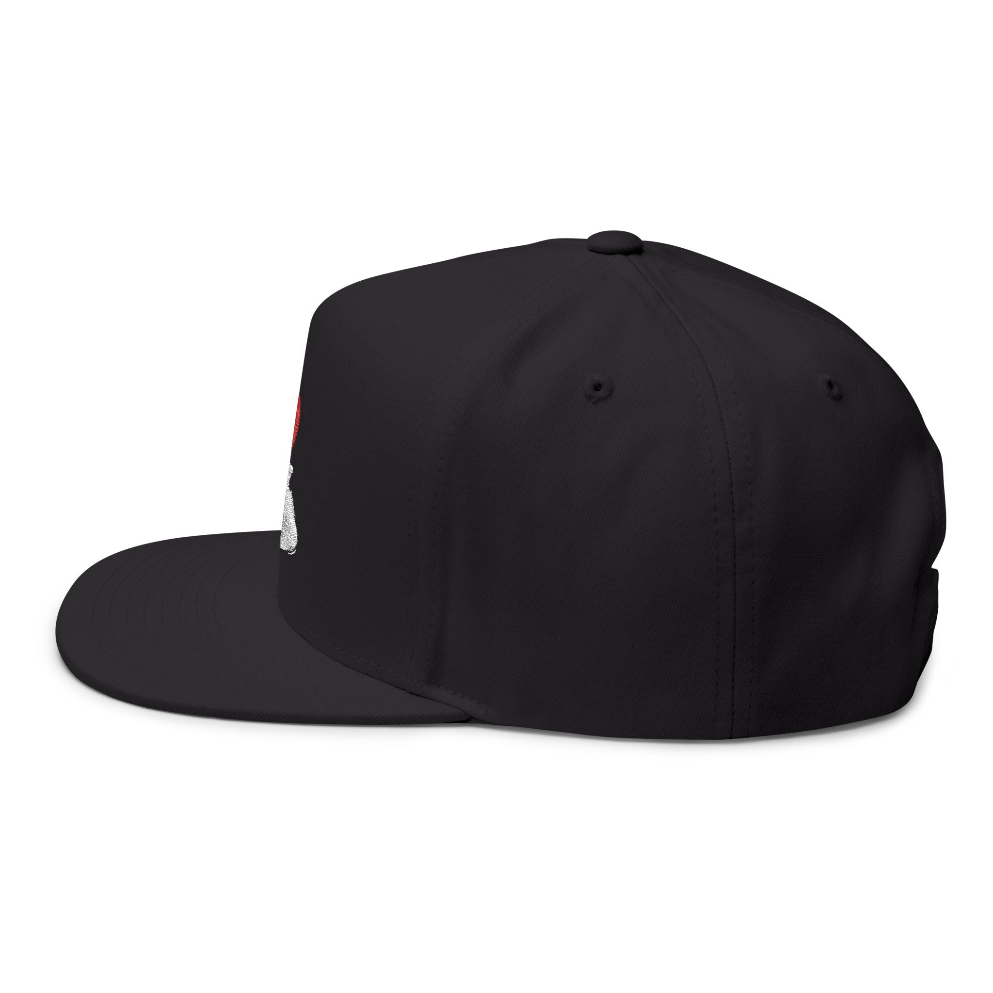 I Heart My Hood Embroidered Flat Bill Cap