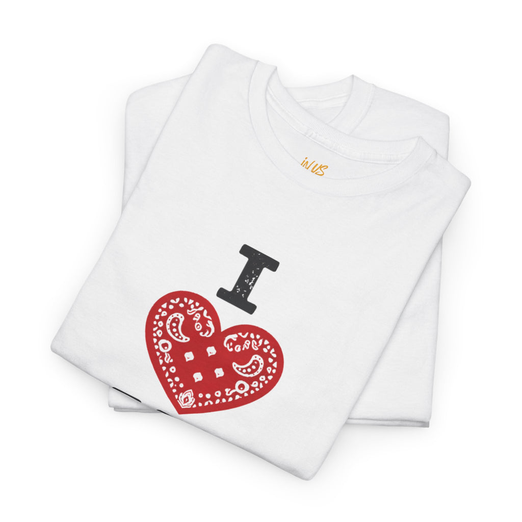 I Heart My Hood Red PaisleyT-Shirt — USWE Grafitti