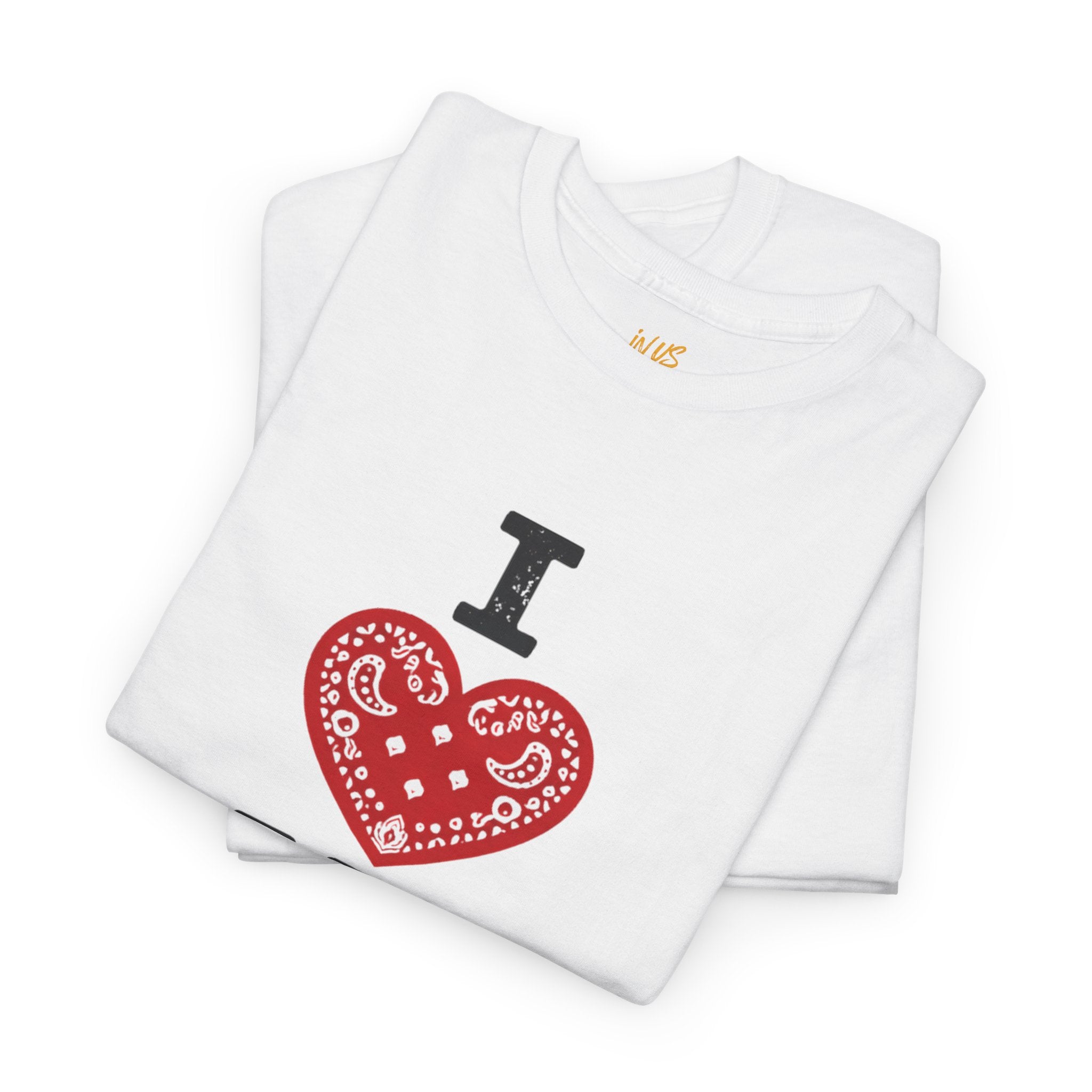 I Heart My Hood Red PaisleyT-Shirt — USWE Grafitti