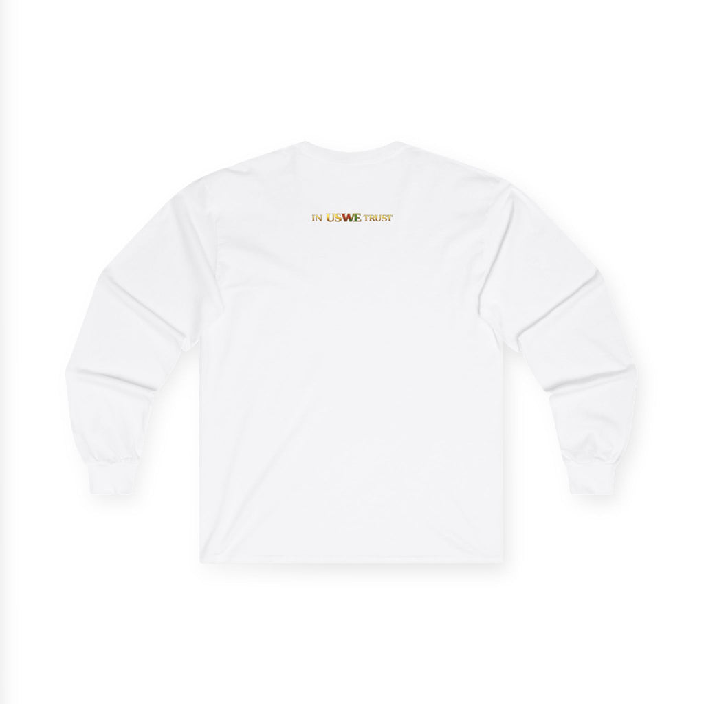In USWE Trust Coin Graphic Long Sleeve Tee | Vintage Token Design