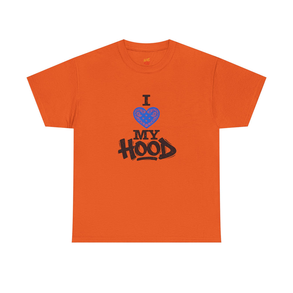 I ❤️ My Hood T-Shirt Blue— Urban Neighborhood Pride Tee