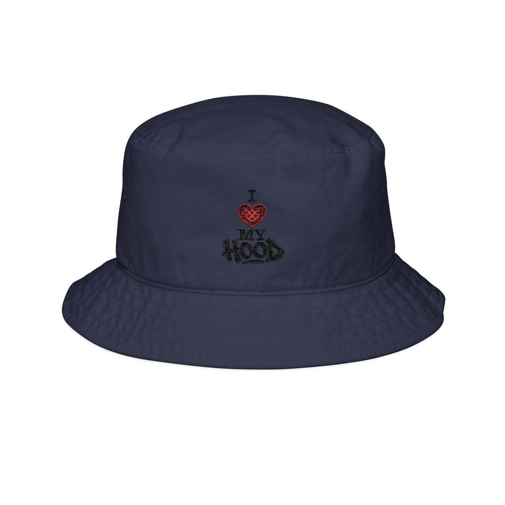 I Love My Hood Embroidered Bucket Hat